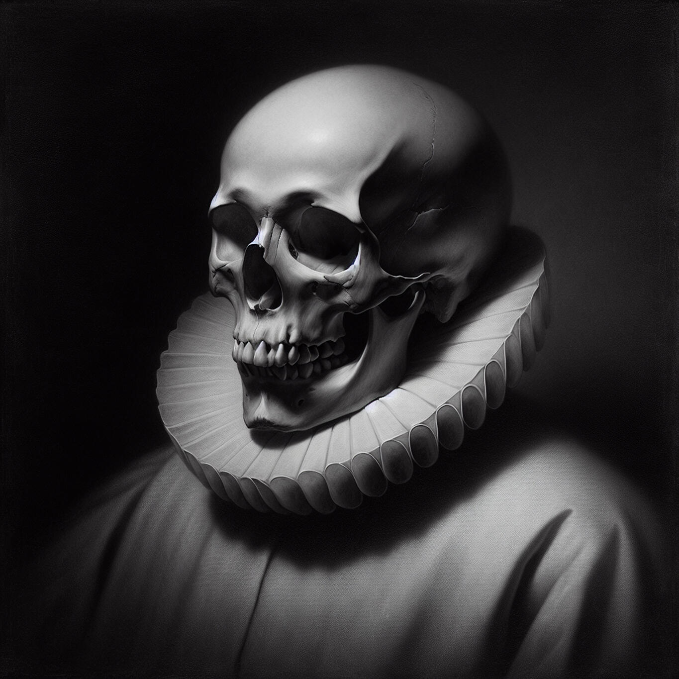 Baroque - Velazquez. AI Prompt. Black & White.